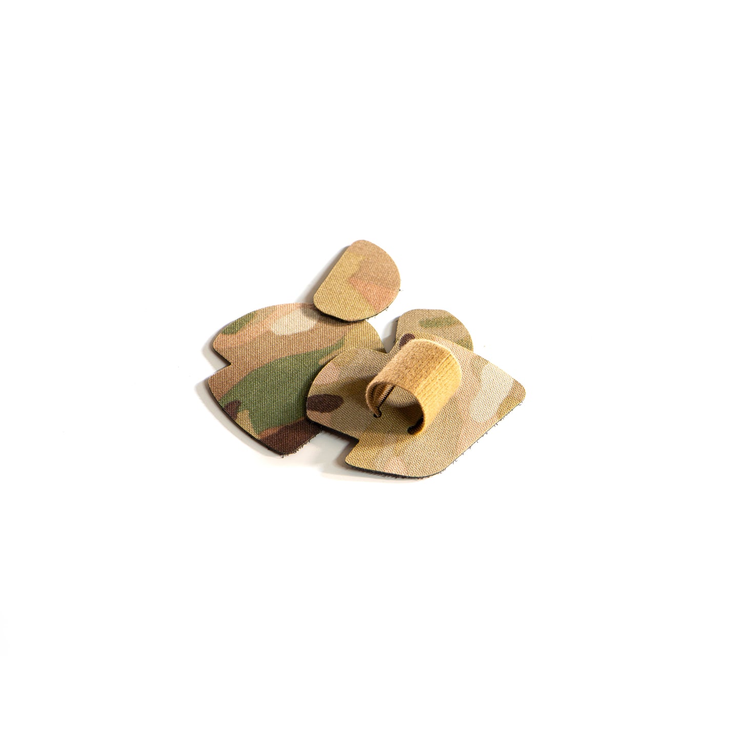 3M PELTOR COMTAC VII / VIII PATCH headset with K.fluff PATCH Velcro hook cutouts, Multicam Mil‑Spec Cordura camo & 3M adhesive for cable management, IR resistance & concealment