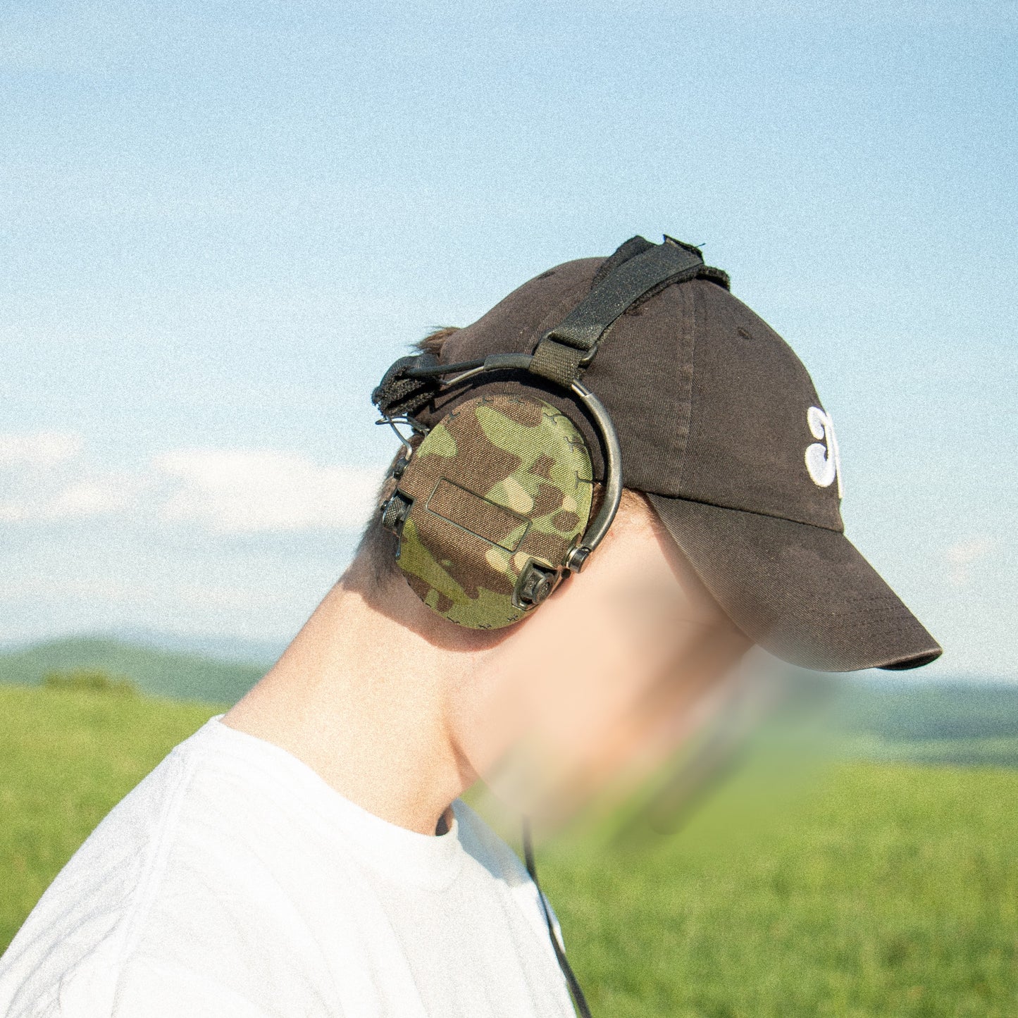 SORDIN SUPREME headset with Multicam tropic K.wrap mil‑spec Cordura camo and 3M adhesive for IR resistance & concealment