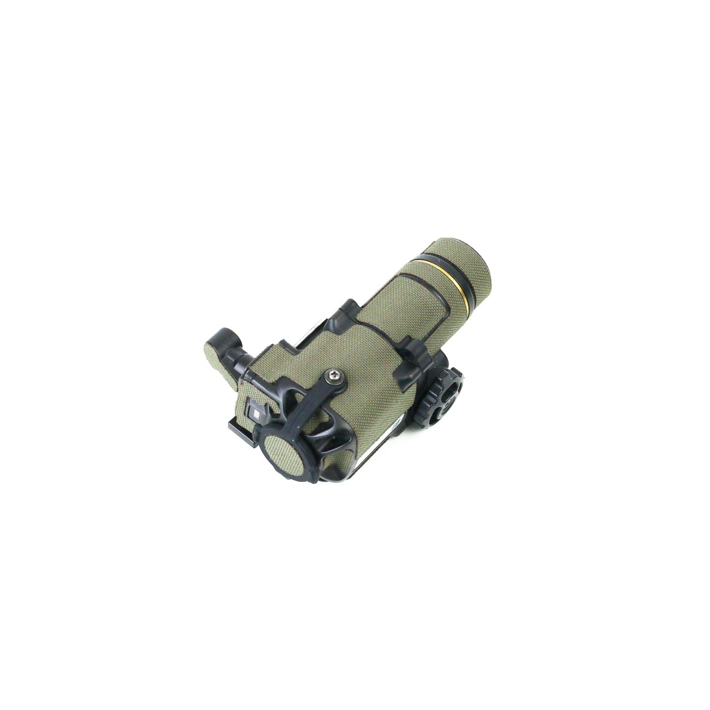 Jerry C5 Clip-On-Thermal Imager with Ranger Green K.wrap mil‑spec Cordura camo and 3M adhesive for IR resistance & concealment