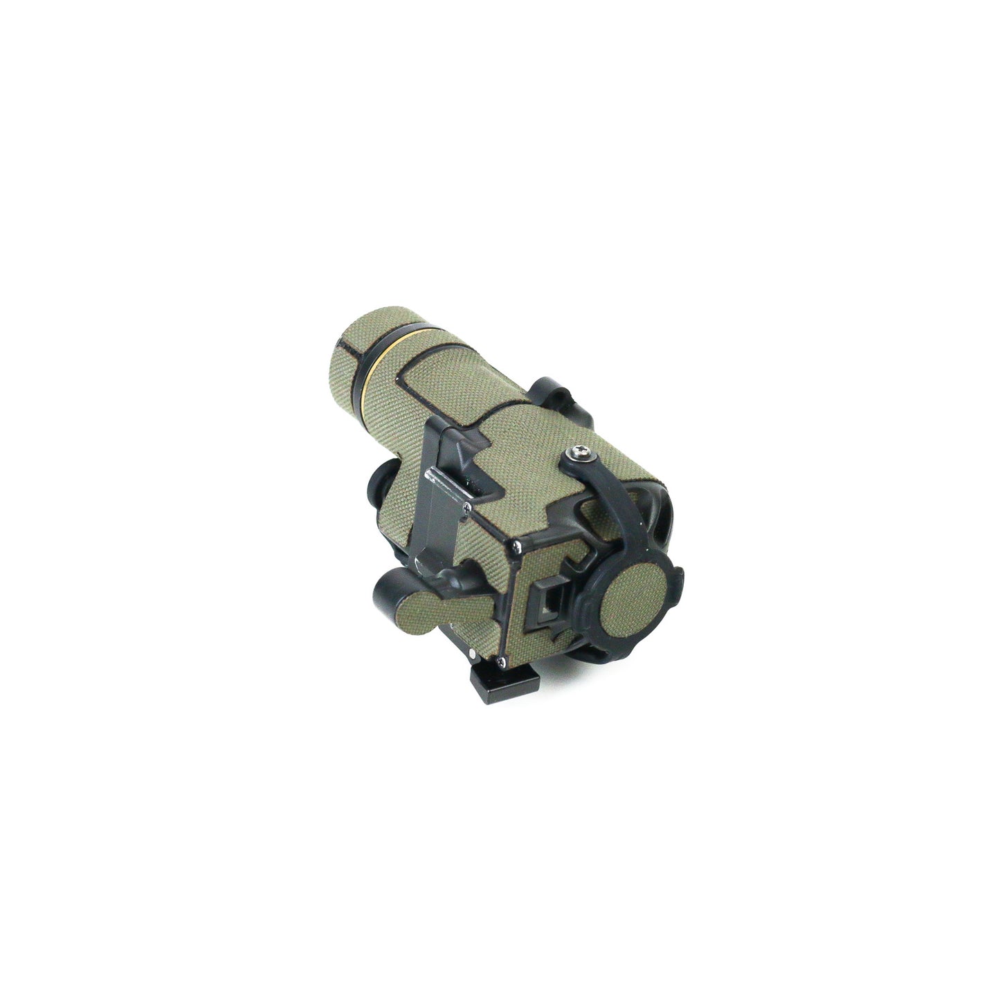 Jerry C5 Clip-On-Thermal Imager with Ranger Green K.wrap mil‑spec Cordura camo and 3M adhesive for IR resistance & concealment
