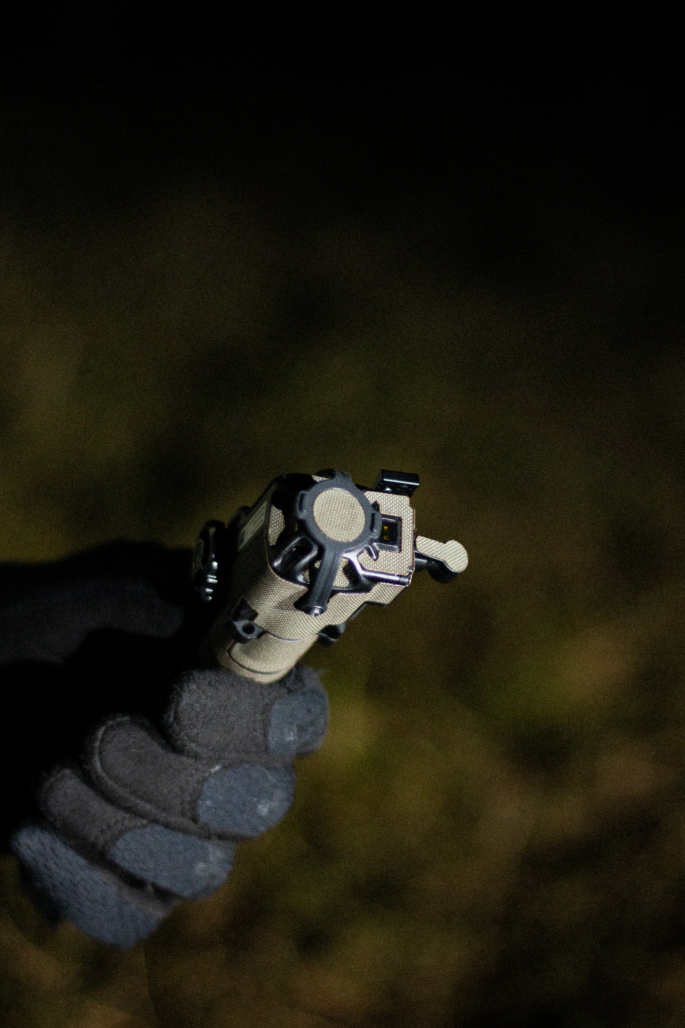 Jerry C5 Clip-On-Thermal Imager with Ranger Green K.wrap mil‑spec Cordura camo and 3M adhesive for IR resistance & concealment