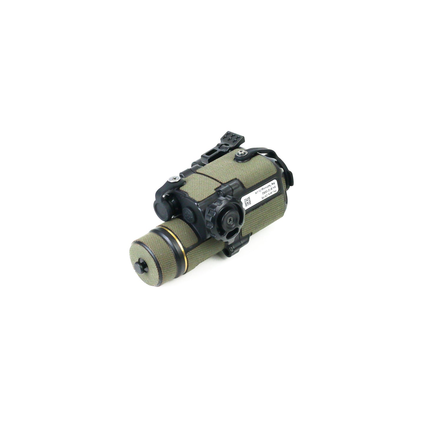 Jerry C5 Clip-On-Thermal Imager with Ranger Green K.wrap mil‑spec Cordura camo and 3M adhesive for IR resistance & concealment