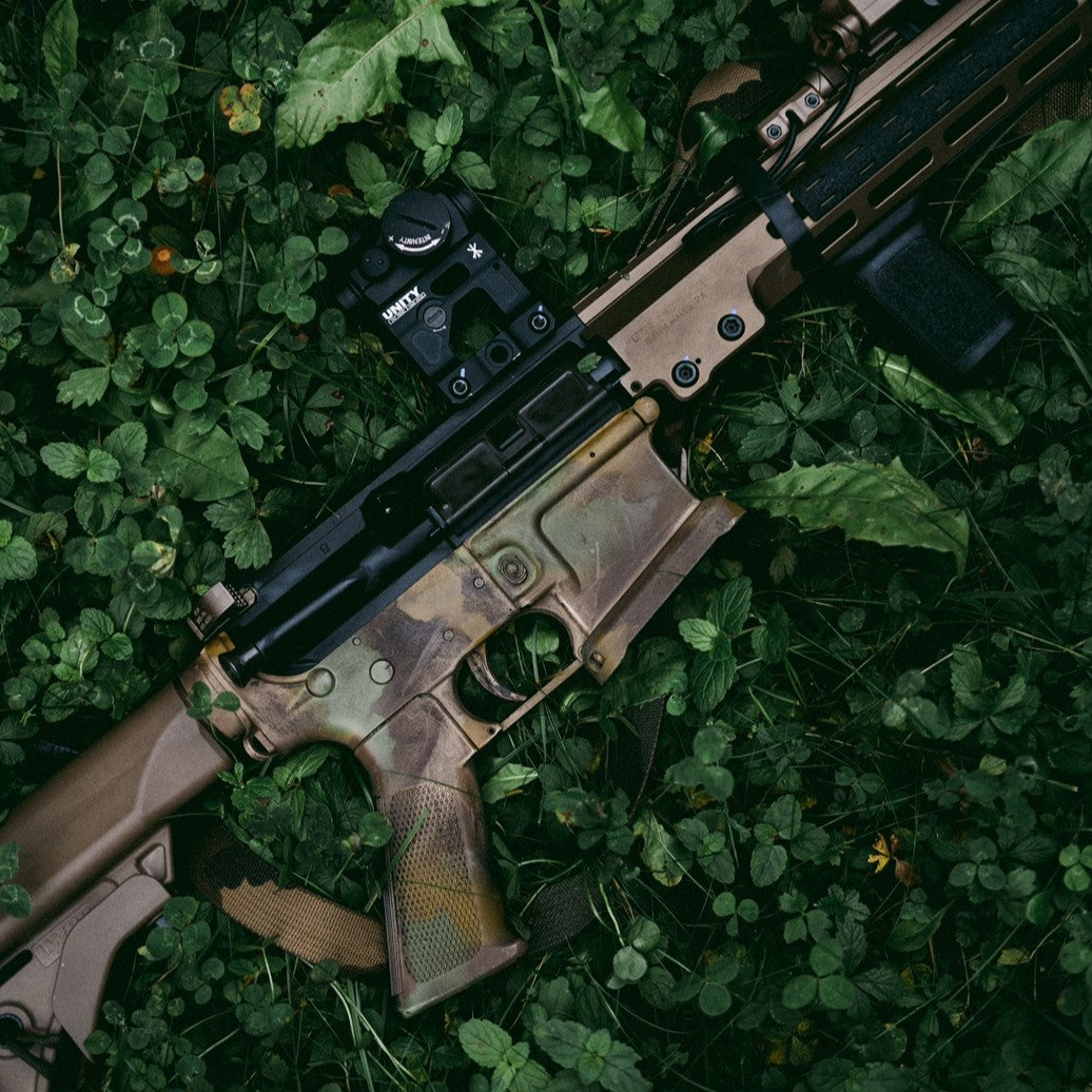 A extended magwell on AR-15