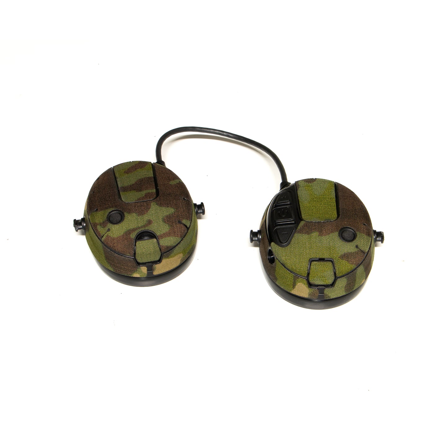 3M PELTOR ProTac III Slim headset with Multicam tropic K.wrap mil‑spec Cordura camo and 3M adhesive for IR resistance & concealment