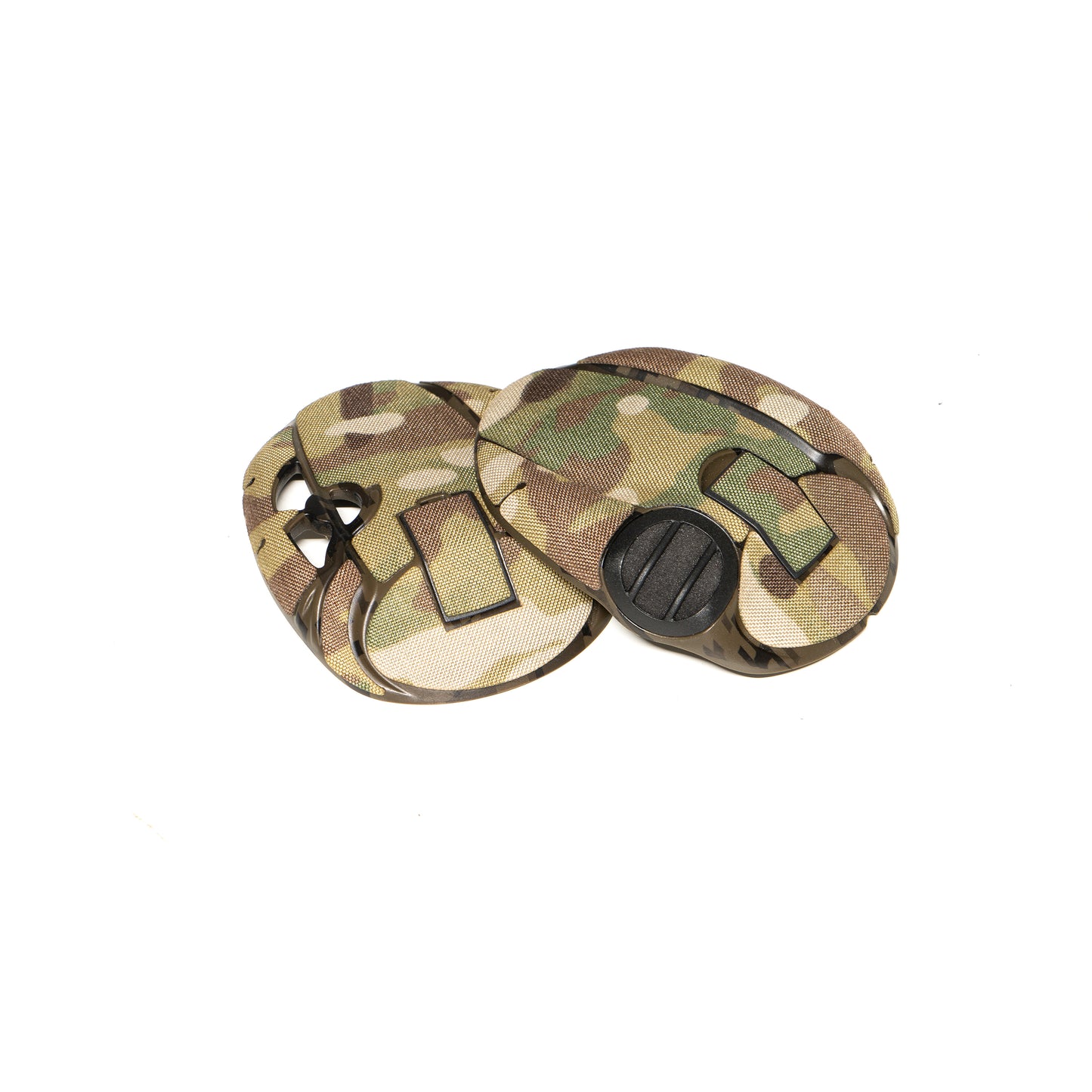 3M PELTOR SportTac headset with Multicam K.wrap mil‑spec Cordura camo and 3M adhesive for IR resistance & concealment