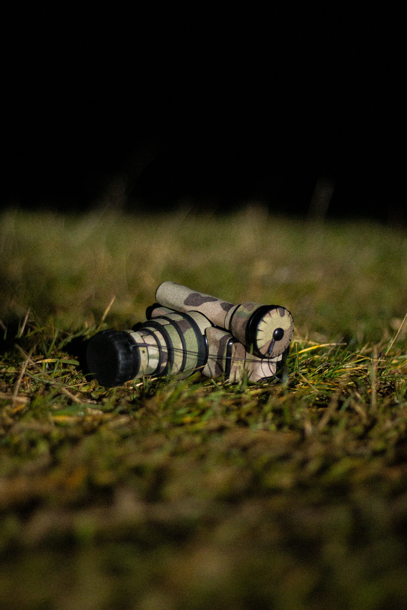 PVS-7 night vision device with Multicam K.wrap mil‑spec Cordura camo and 3M adhesive for IR resistance & concealment