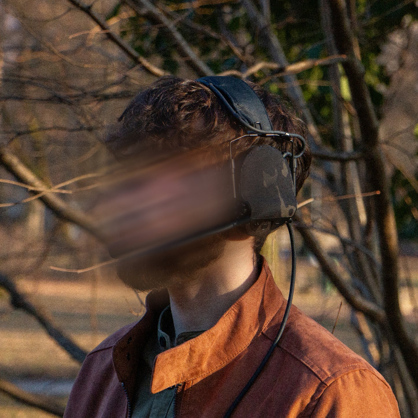 Sordin T2 headset with Multicam Black K.wrap mil‑spec Cordura camo and 3M adhesive for IR resistance & concealment