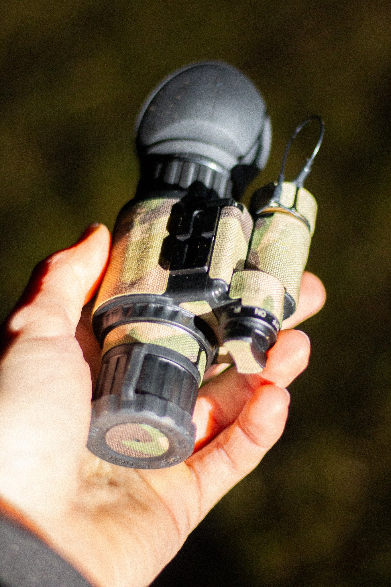WOLF14 night vision device with Multicam K.wrap mil‑spec Cordura camo and 3M adhesive for IR resistance & concealment