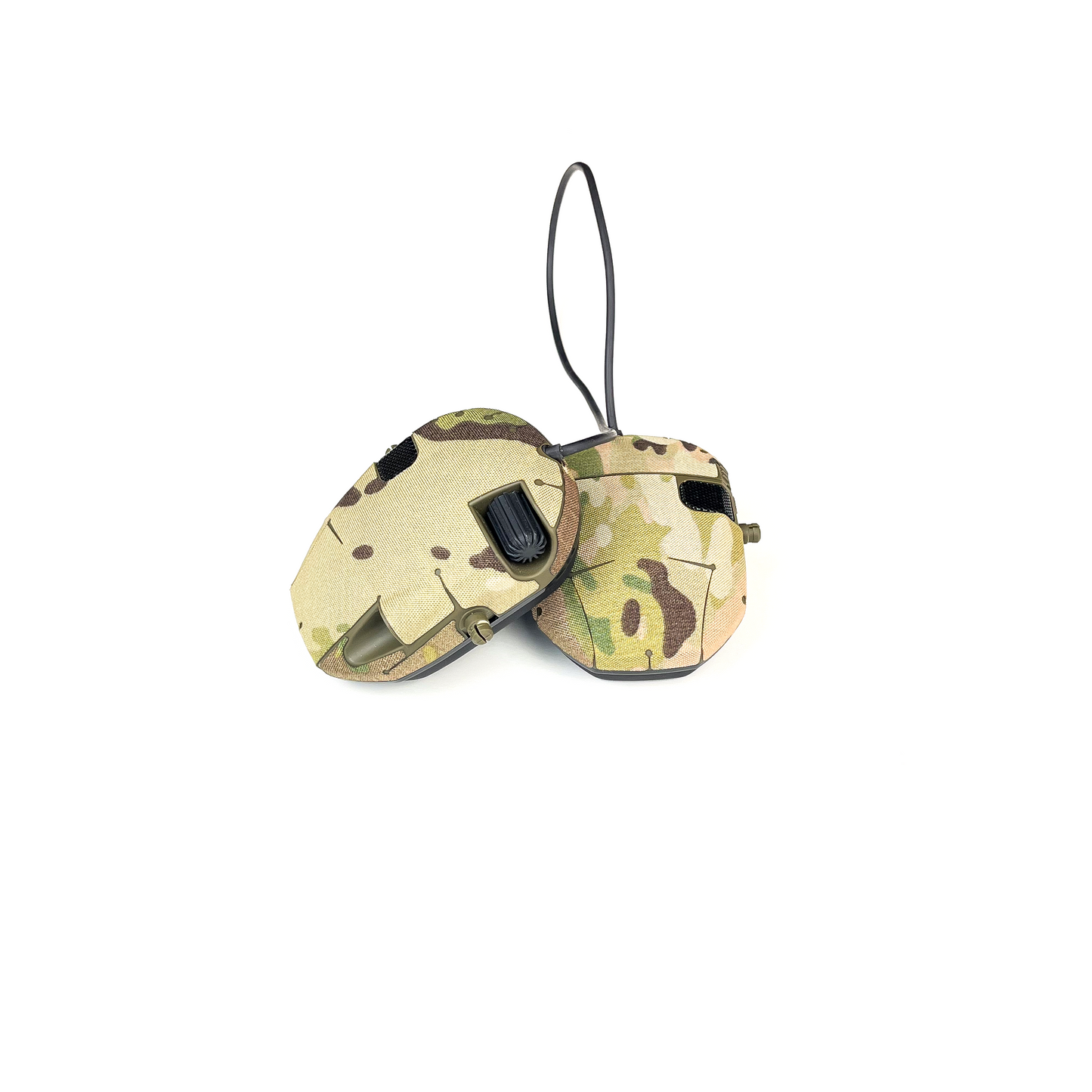 Walker´s Razor headset with Multicam K.wrap mil‑spec Cordura camo and 3M adhesive for IR resistance & concealment