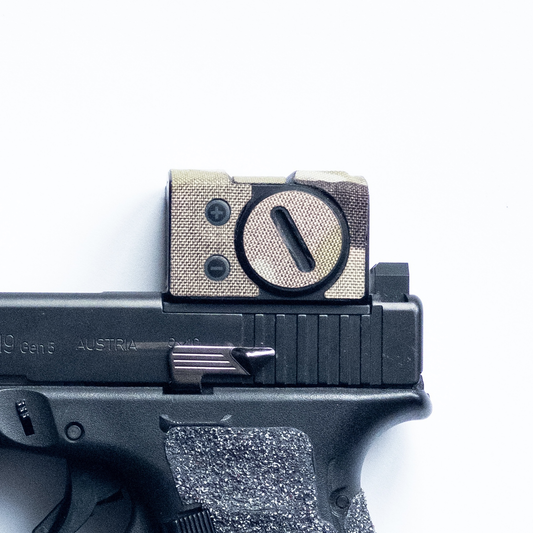 AIMPOINT ACRO C2 with Multicam K.wrap mil‑spec Cordura camo and 3M adhesive for IR resistance & concealment