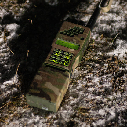 AN/PRC-152 with Multicam K.wrap mil‑spec Cordura camo and 3M adhesive for IR resistance & concealment