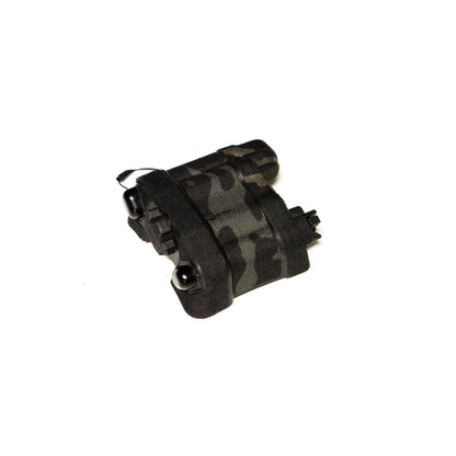 Argus USBP nvg battery pack with Multicam  Black K.wrap mil‑spec Cordura camo and 3M adhesive for IR resistance & concealment