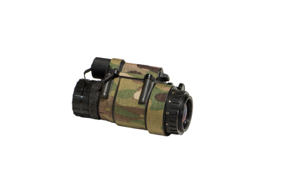 PVS-14 night vision device with Multicam K.wrap mil‑spec Cordura camo and 3M adhesive for IR resistance & concealment