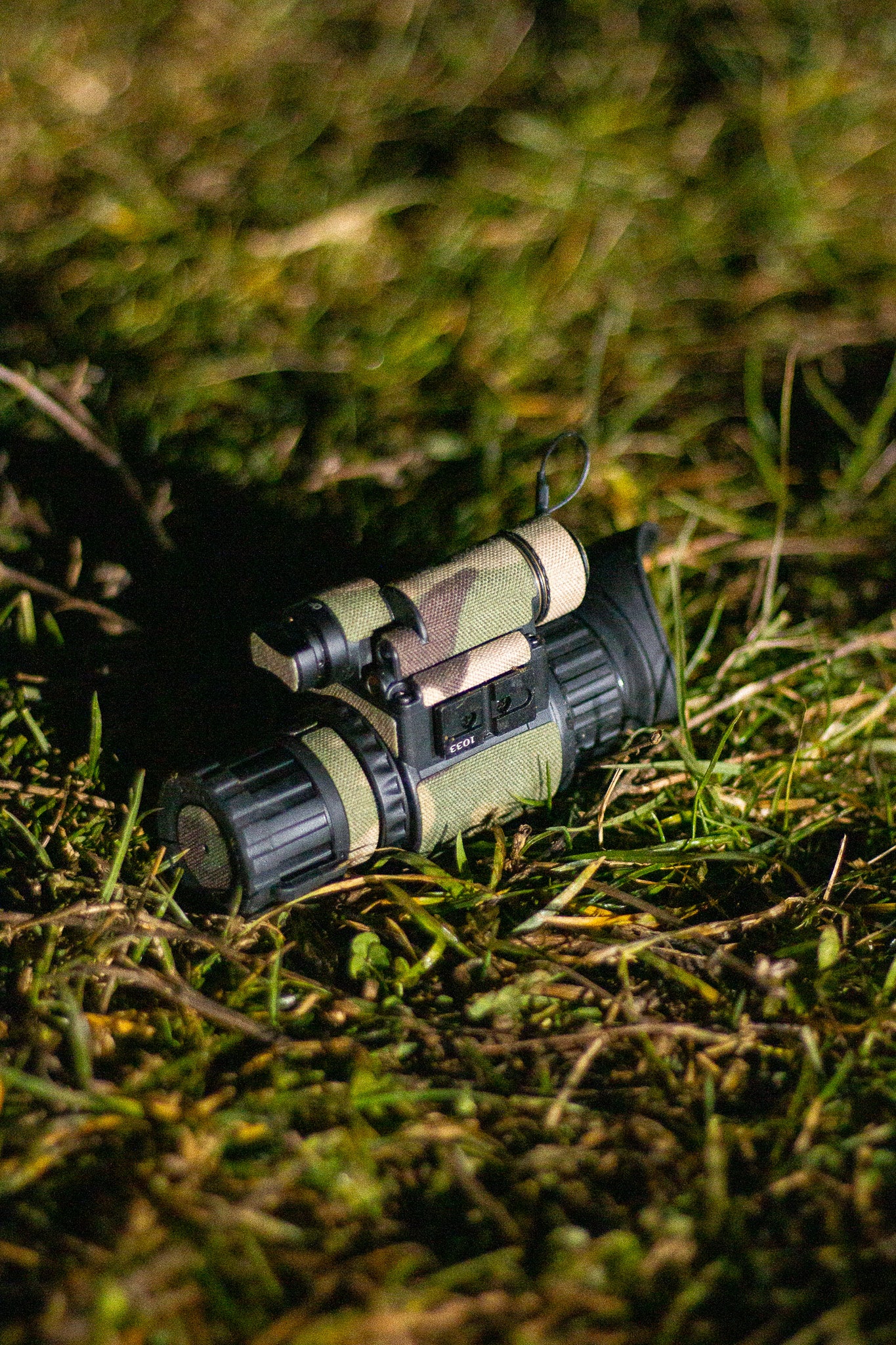 WOLF14 night vision device with Multicam K.wrap mil‑spec Cordura camo and 3M adhesive for IR resistance & concealment