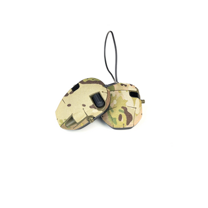 Walker´s Razor headset with Multicam K.wrap mil‑spec Cordura camo and 3M adhesive for IR resistance & concealment